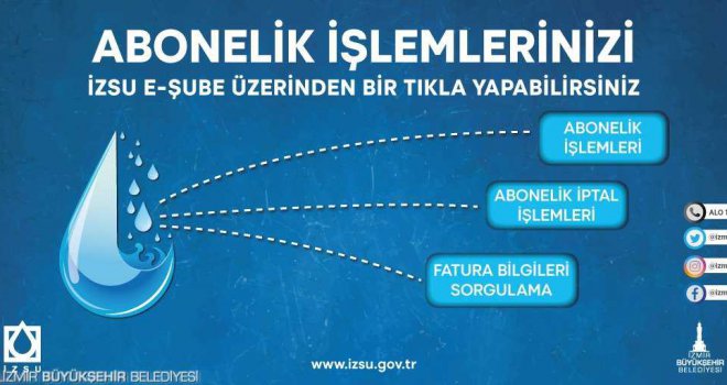 İZSU’da abonelik işlemleri e-şube ile kolaylaştı