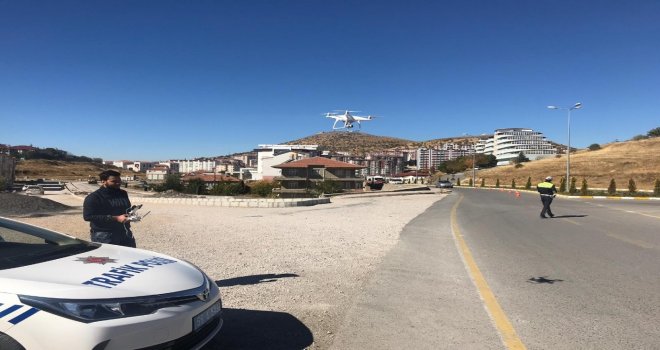 Yozgatta ‘Drone İle Trafik Denetimleri Arttı