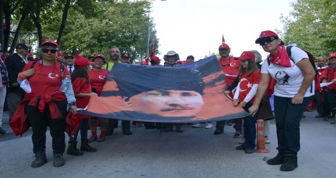 Kastamonuda 105 Kilometrelik Atatürk Ve İstiklal Yolu Yürüyüşü Sona Erdi