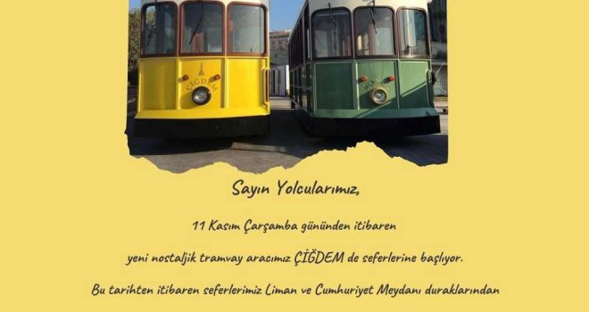 İkinci nostaljik tramvay da geldi