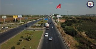 Antalyada Trafik Dronla Denetlendi