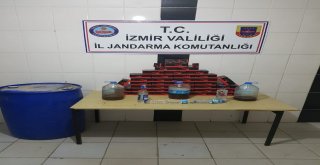 İzmirde Kaçak İçki Operasyonu: 1 Gözaltı