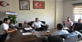 Sağlık-Sen Yöneticilerinden Gazetecilere Ziyaret