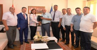 Sökeli Şoförlerden Başkan Çerçioğluna Ziyaret