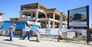 Başkan Büyükkılıç Aile Sağlık Merkezi İle Kuran Kursu İnşaatında İncelemede Bulundu