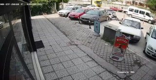 Motosiklet Kazası Güvenlik Kamerasında