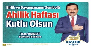 Ahilik Haftası Kutlamaları Başlıyor