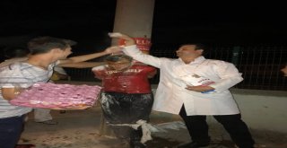 Damadı Direğe Bağlayıp Üzerine Yumurta, Ketçap, Un Döktüler