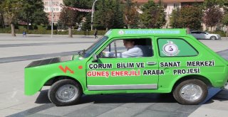 Hurda Araçtan Güneş Enerjili Otomobil Yaptılar