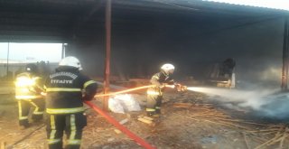 Kahramanmaraşta Kereste Fabrikasında Yangın