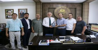 Başkan Saraçoğlundan Eğitim-Bir-Sen Şubesine Ziyaret