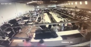 Çalışanların Selden Kaçış Anı Kameralara Yansıdı