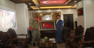 Albay Abaşlıoğlundan Kaymakam Öztürke Veda Ziyareti