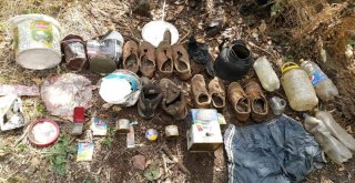 Muşta Üzeri Toprak Ve Yapraklarla Kapalı Sığınak Ve Yaşam Malzemeleri İmha Edildi