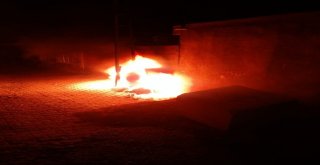 Derikte Kaçak Elektrik İçin Panoyu Yaktılar