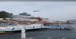 Kaşta Korku Dolu Anlar