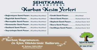 Şehitkamilde Kurban Satış Yerleri Ve Kurban Kesim Yerleri Belirlendi.