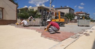 Ergenede Parke Taşı Döşeme Çalışmaları