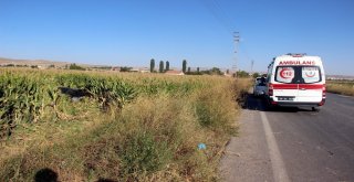 Otomobil Mısır Tarlasına Uçtu: 2 Yaralı