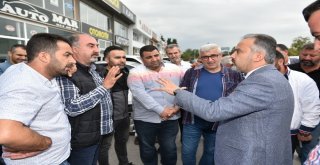 Aktaş, Oto Koop Esnafıyla Buluştu