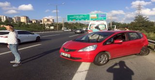 Yarış Yapan Lüks Araçlar Temde Kazaya Neden Oldu