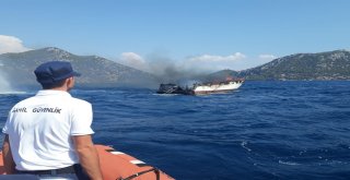Fethiye Açıklarında Tekne Yangını