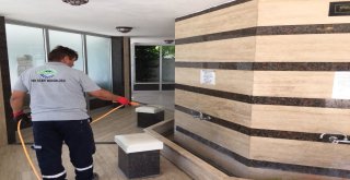 Ergenede Şadırvanlar Dezenfekte Edildi