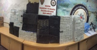 Kızıltepede 35 Bin Paket Kaçak Sigara Ele Geçirildi