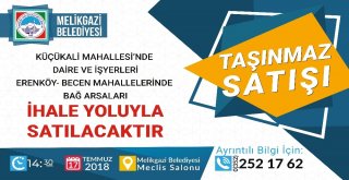 Melikgazi Belediyesi 32 Taşınmazı İhale Yoluyla Satacak