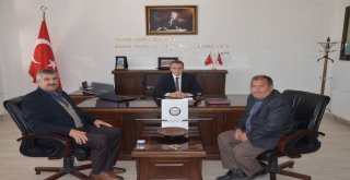 Başkan Arayıt Ve Başkan Şahinden, Kaymakam Koşansuya Hayırlı Olsun Ziyareti