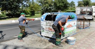 Yeşilyurtta Çöp Konteynerleri Dezenfekte Edildi