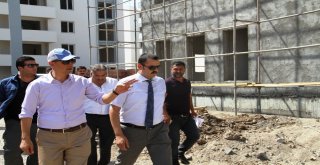 Başkan Yüksel Yapımı Devam Eden Tesisleri İnceledi