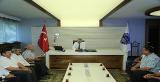 Yahyalılı Muhtarlar Başkan Çeliki Ziyaret Etti