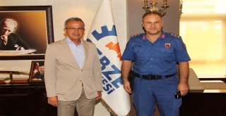 İl Başkanı Ve  Jandarma Komutanı Başkan Köşkerin Konuğu