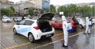 Sürücü Kursu Araçları Dezenfekte Edildi