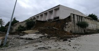 Orduda Lisenin İstinat Duvarı Çöktü