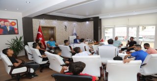 Filistinli Tekvandoculardan Başkan Cabbara Ziyaret