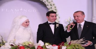 Cumhurbaşkanı, Furkan Ve Beyza Çiftinin Nikah Şahidi Oldu