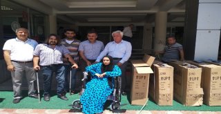 Topraktan Engellilere Tekerlekli Sandalye
