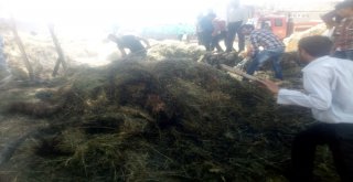 Özalp İlçesinde Ot Ve Saman Yangını