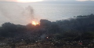 Bandırmada Makilik Alanda Yangın