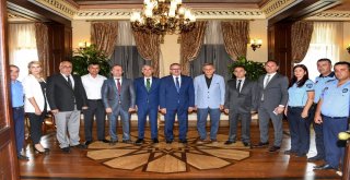 Vali Karaloğlu Zabıta Heyetini Kabul Etti